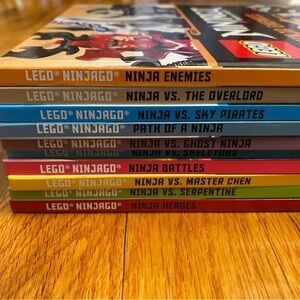 Lego ninjago hardcover books (10 total)